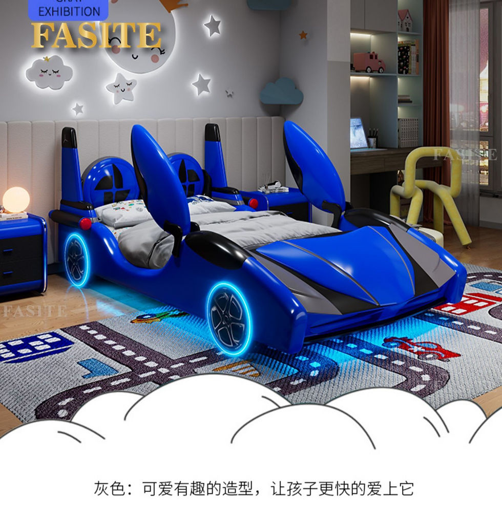 Miniaturbild: Kids Double Bed Modern Frame Bed Sleeping Bedroom Furniture