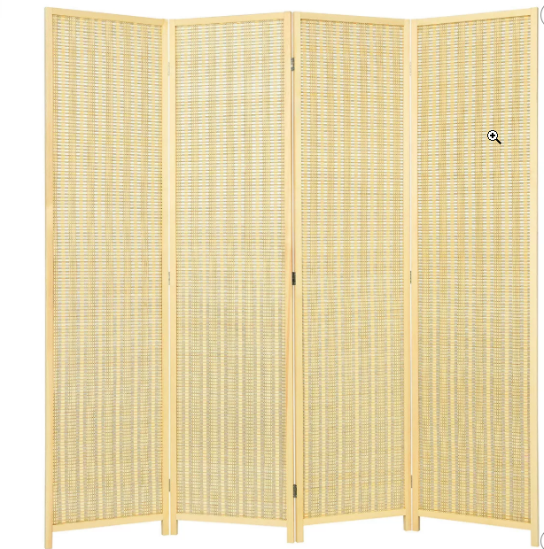 Costway 4 Panel Room Divider Screen Portable Folding 6 ft Partition Screen