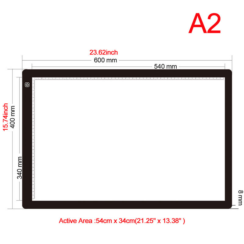 Thumbnail: Drawing Tablet LED Digital Graphics Light light Pad Box Painting Tracing Panel