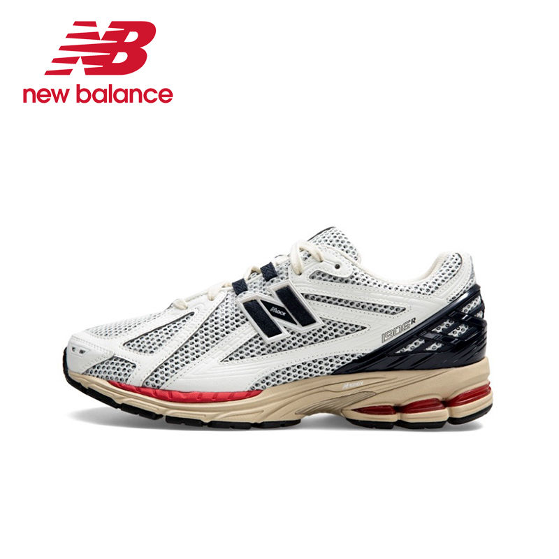 Thumbnail: Original New Balance NB 1906R Mesh Fabric Leather Low-top Unisex Gray Sneakers
