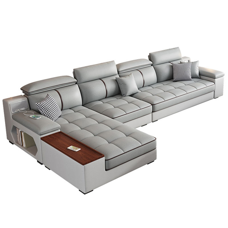 Thumbnail: Sofa Sectional Recliner Couch Corner Sofa Leather Hotel Bedroom 