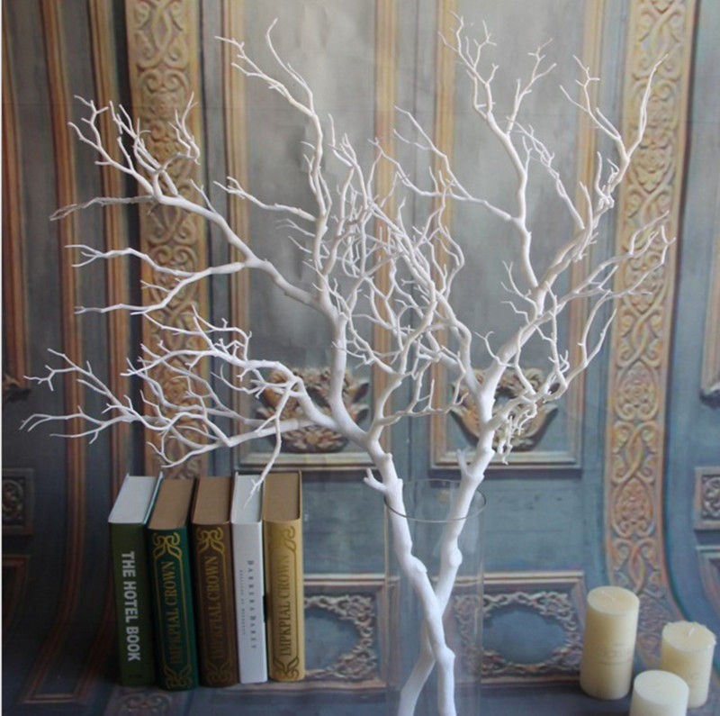 Miniatura: White Coral Branch Artificial Flower Craft Ornament For Wedding Table Props