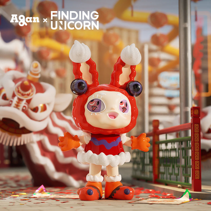 Hình thu nhỏ: Finding Unicorn AGAN-YEAOHUA RABTY YEAR SERIES Blind Box Mystery Collectible
