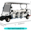 ภาพขนาดย่อ: Brand New Design Battery 6+2 Seat Miniature Pure Electric Golf Cart 
