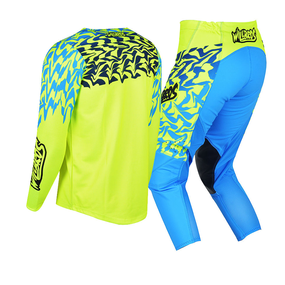 Miniatura: Moto Cross Jersey Pants Gear Set Youth Child Outfit Motocross 
