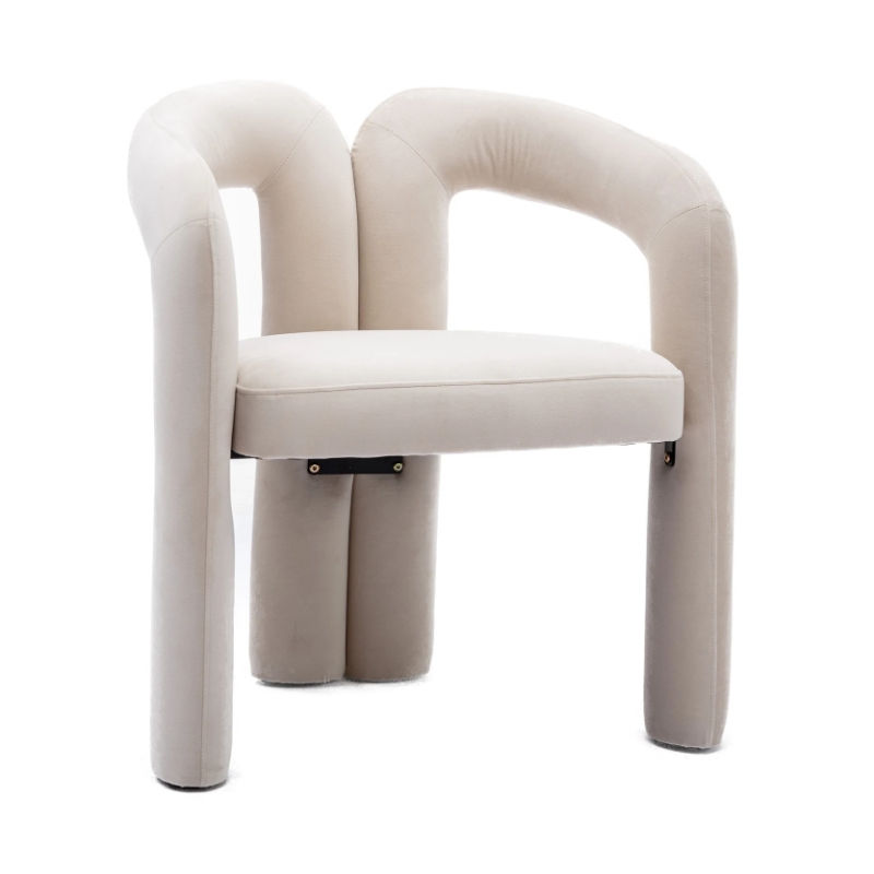 Миниатюра: Barcelona Chair Single Chair Balcony Metal Style Living Room Office Chair