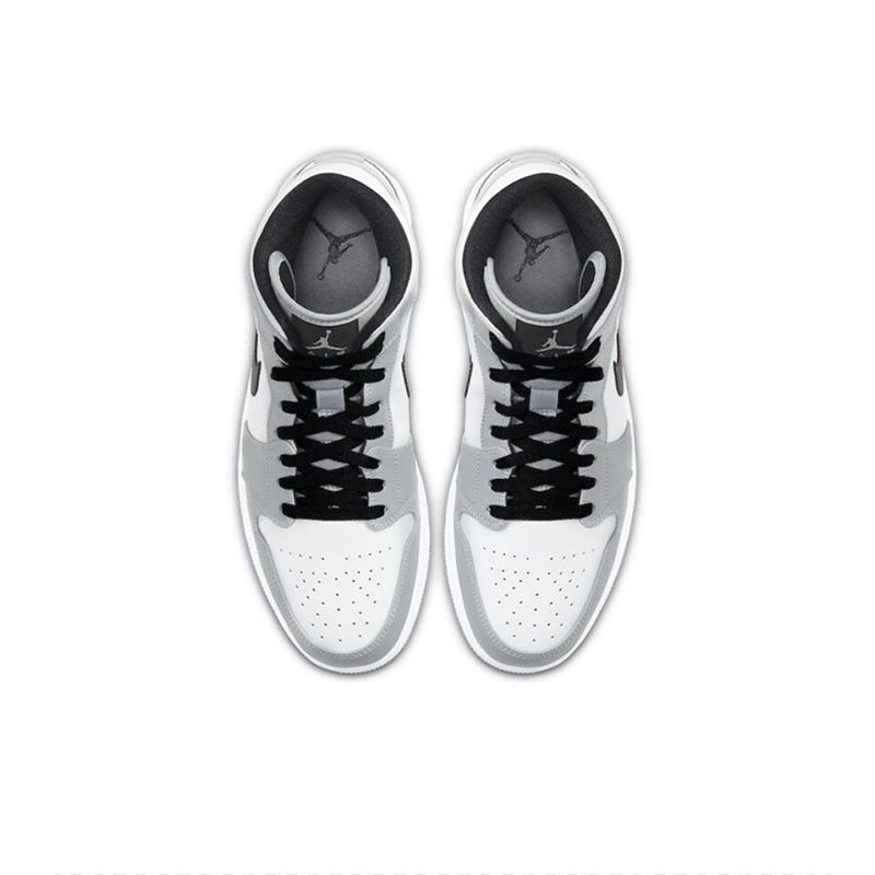Miniatura: Original Air Jordan 1 Mid "Light Smoke Grey" "Wolf Grey"For Men's Retro Classic