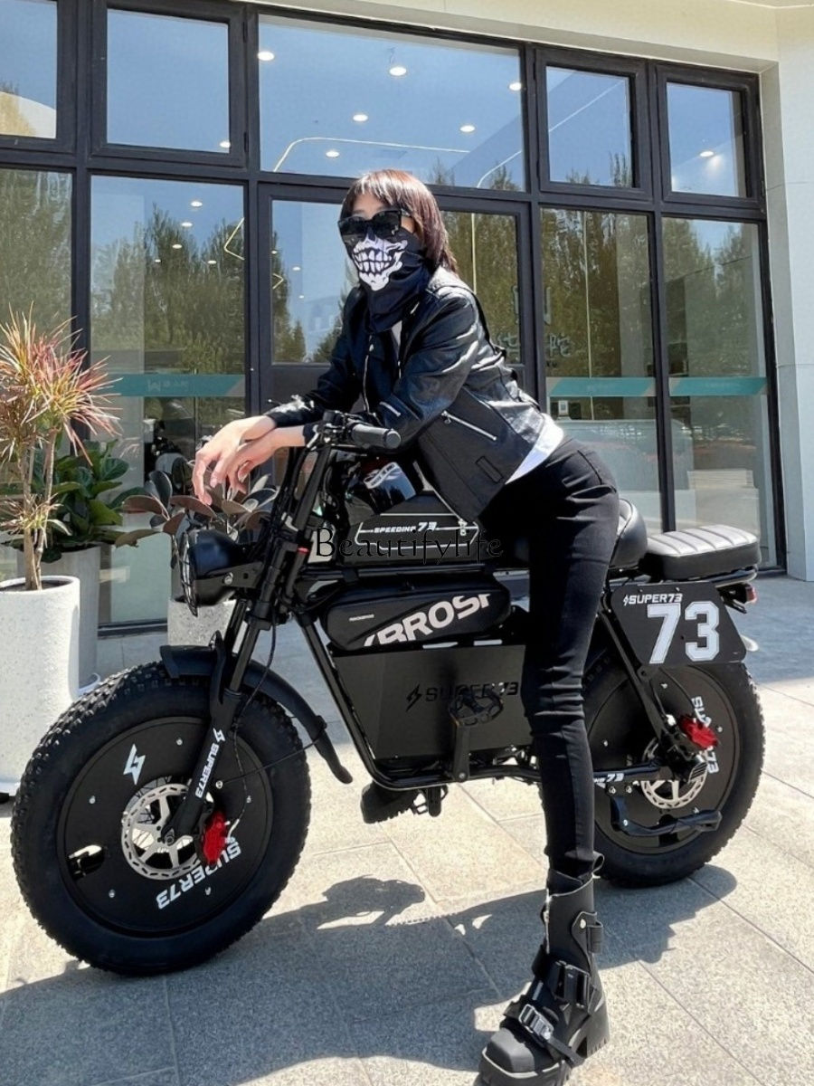 Thumbnail: Wide Tire Mountain Bike Flat for Retro ATV Quad Frenzy Electric Power Bicycle 