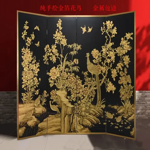 תמונה ממוזערת: Character Landscape Screen Ancient Chinese Style Hand Painted Lacquer Painting