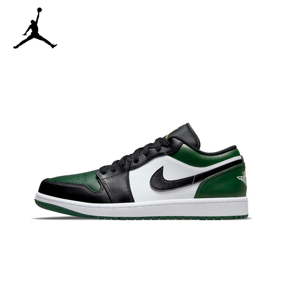 ภาพขนาดย่อ: Original Air Jordan 1 Low "Celtics""Green Toe"Green Men's Retro Basketball Shoes