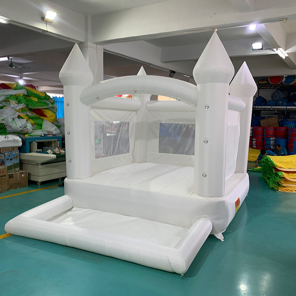ภาพขนาดย่อ: White Bounce House Series Inflatable Jumping Castle Bouncy House For Kids 