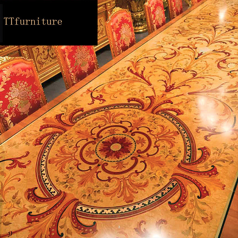 Миниатюра: Modern Style Italian Dining Table royal100% Solid Wood Luxury Dining Table