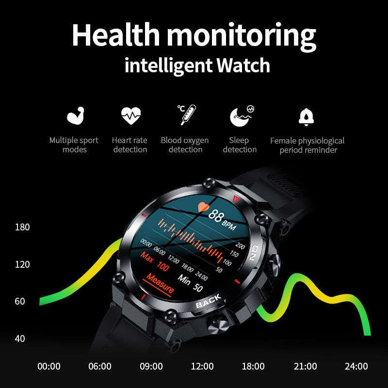 Миниатюра: GPS Smart Watch Sport Fitness Call Remind Health Monitor Heart Rate Smartwatch