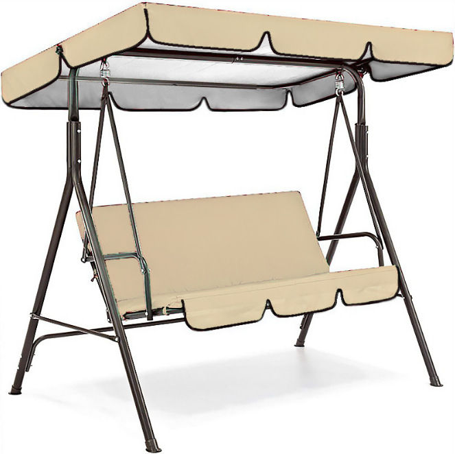 תמונה ממוזערת: Swing Cover Top Rain Cover Rain-Proof Seat Cover Outdoor Garden Courtyard Swing