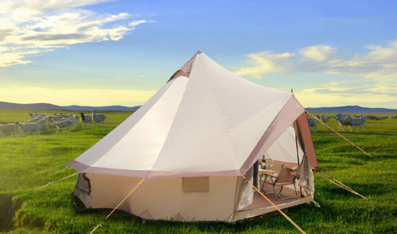 Thumbnail: Large Space Mongolia Yurt Tent Oxford Family Tent Camping Wild Survival Tent
