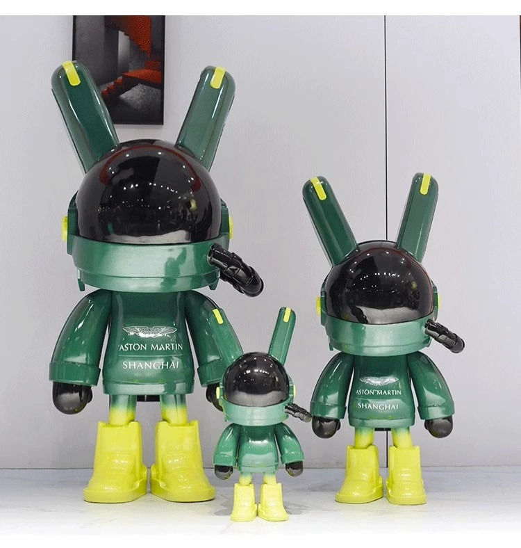 Thumbnail: Space Rabbit Big Bar Doll Sitting Doll Sculpture Clock-in Rabbit