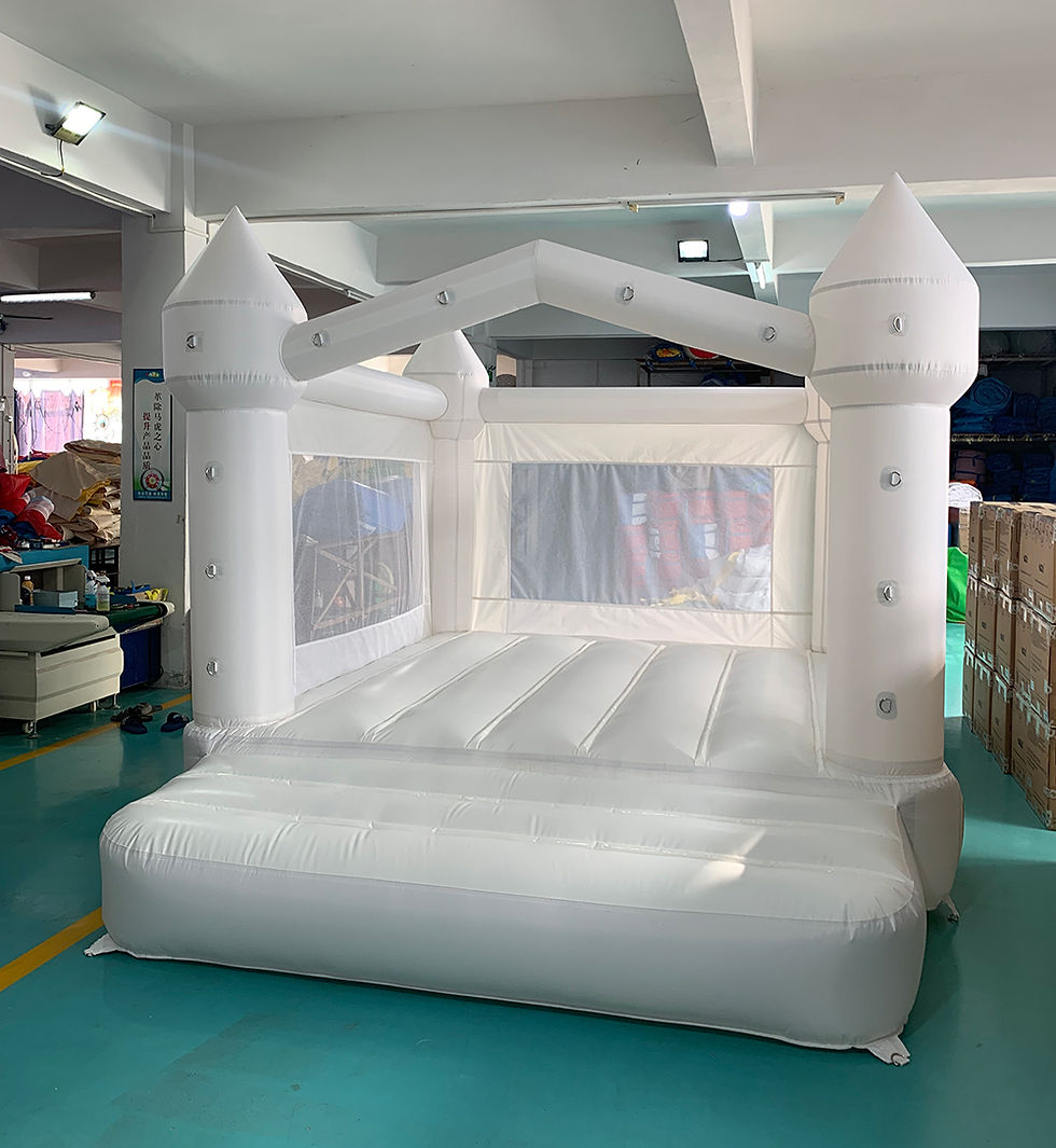 ภาพขนาดย่อ: White Bounce House Series Inflatable Jumping Castle Bouncy House For Kids 