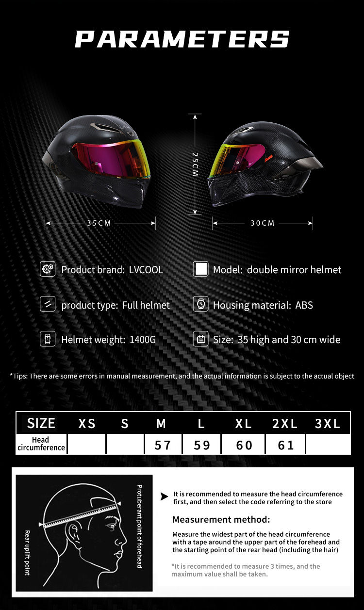 Miniaturbild: Racing Helmet & Powersports Helmets DOT Approved Street Bike Casco De Moto
