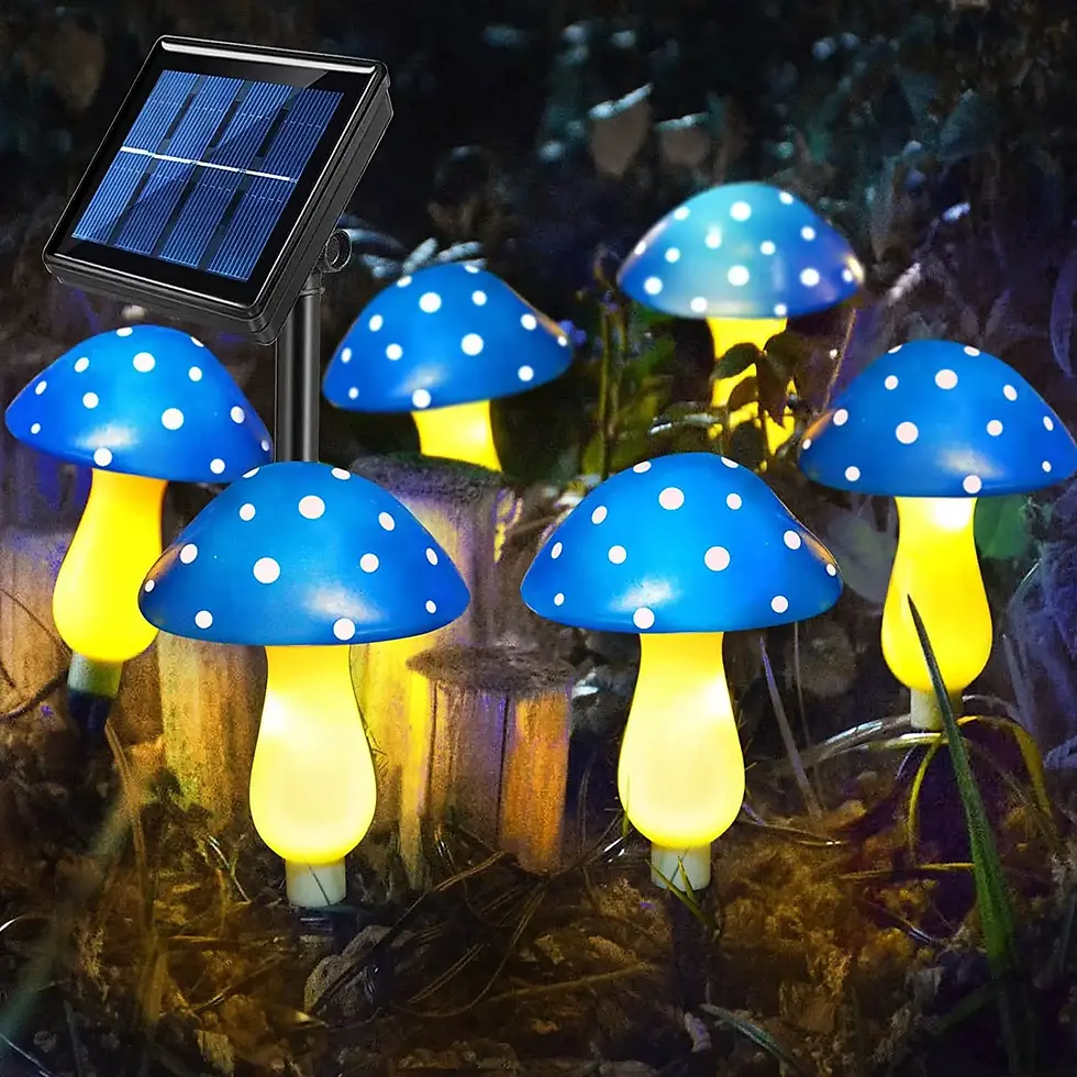 תמונה ממוזערת: Mushroom Light Garden Night Lamp Outdoor Decor Mushroom Lamp Garden