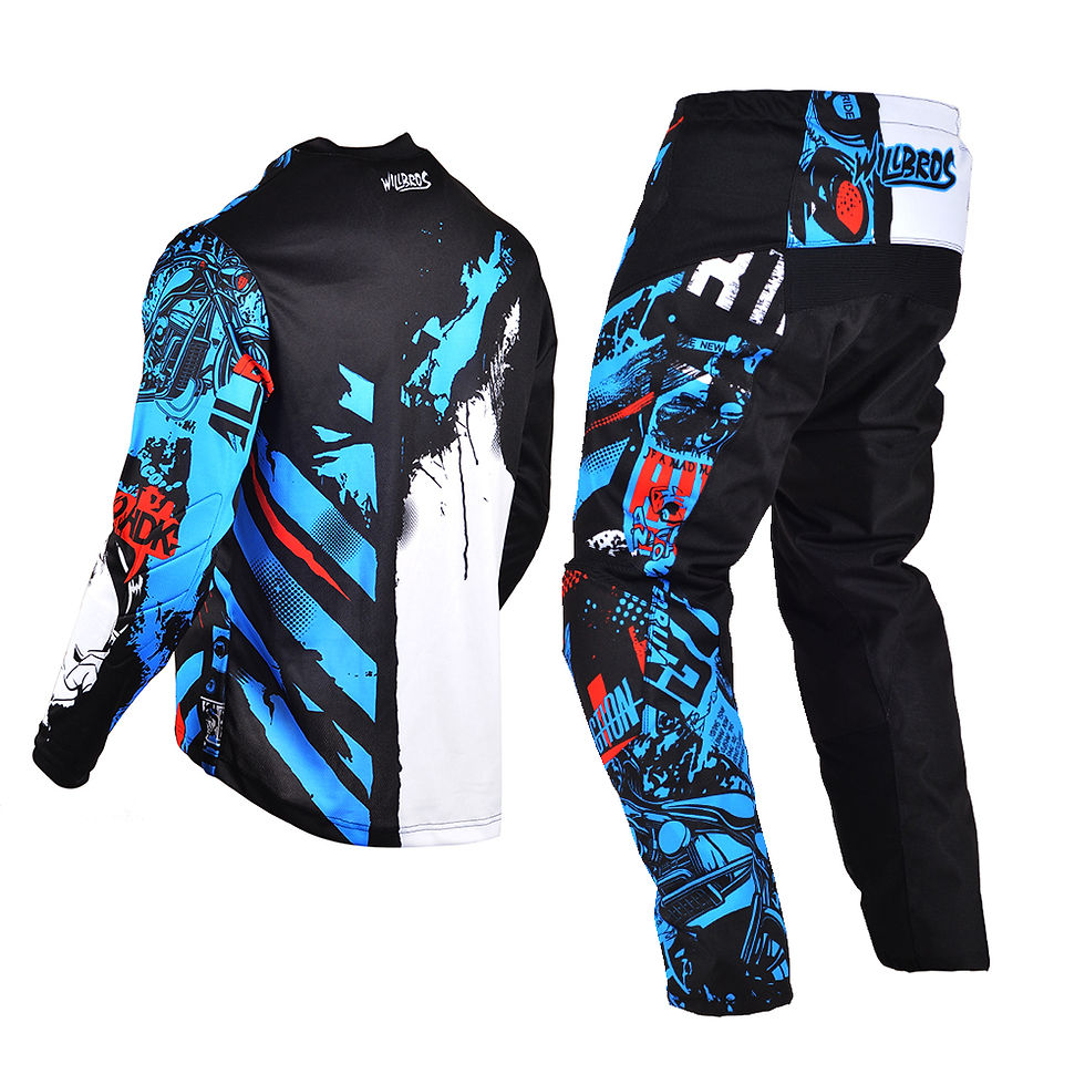 Miniatura: Moto Cross Jersey Pants Gear Set Youth Child Outfit Motocross 