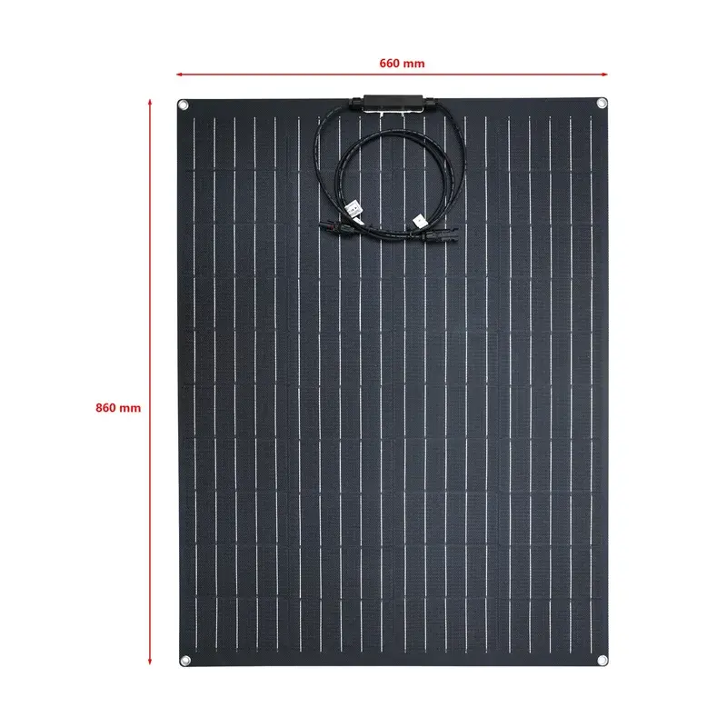 Thumbnail: Flexible Solar Panel Monocrystalline Cells Camping Yacht Motorhome Car RV Boat