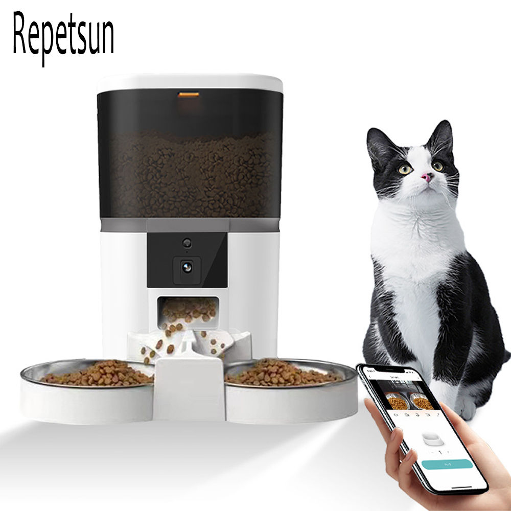 HD Camera Automatic Pet Feeder Cat And Dog Food Automatic Dispenser 