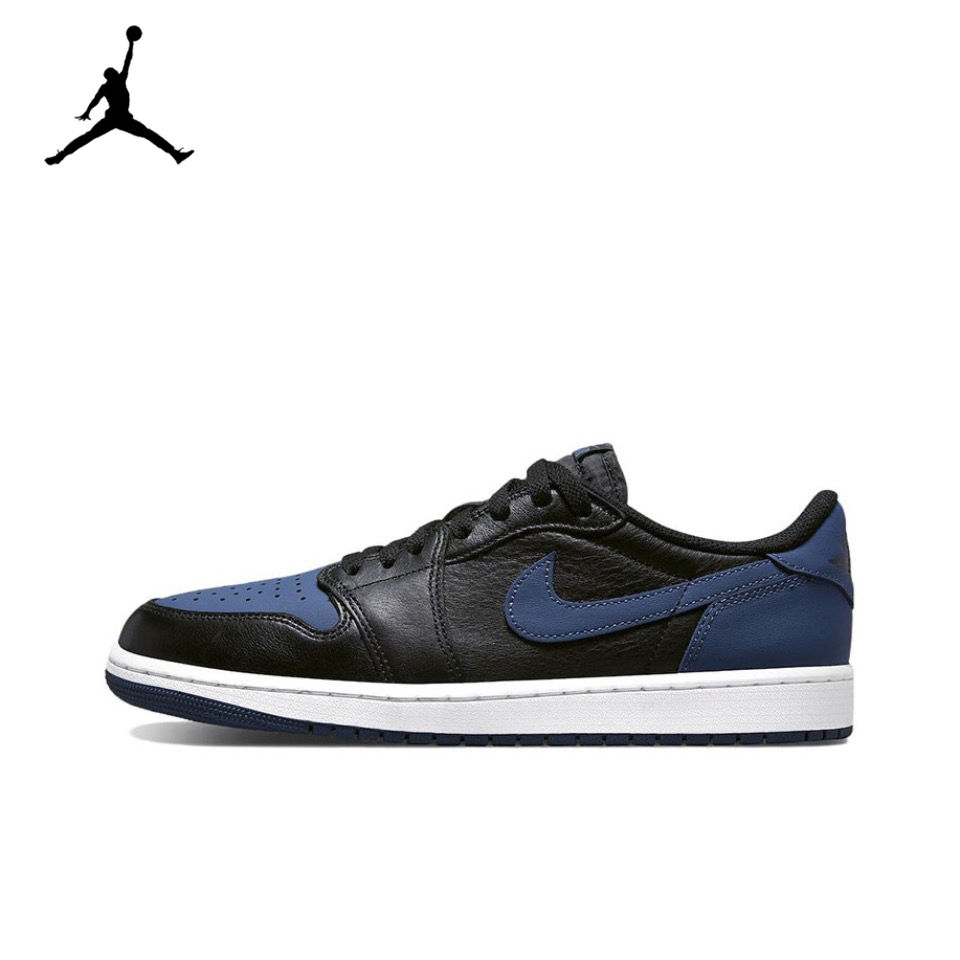 ภาพขนาดย่อ: Original Air Jordan 1 Low "Black Toe" Unisex Retro Classic Basketball Sneakers