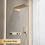 縮圖：Intelligent digital display luxury white brass shower system with hidden design