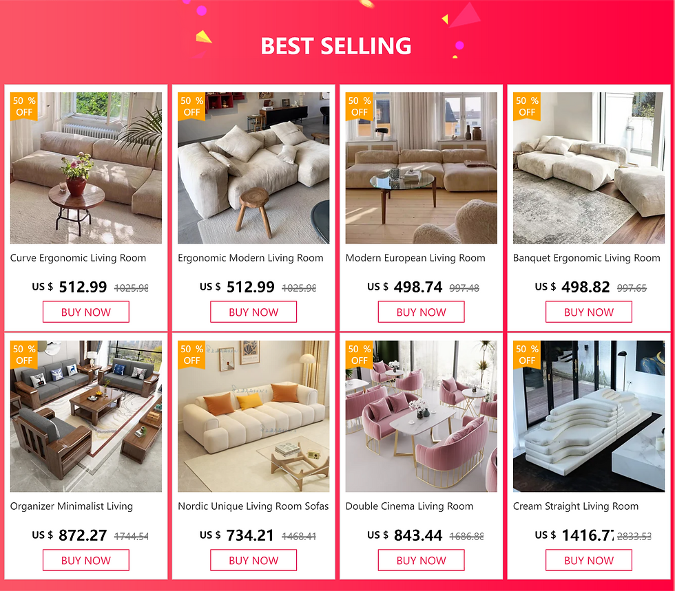 Thumbnail: Ergonomic Living Room Sofa Minimalist Salon Decorations