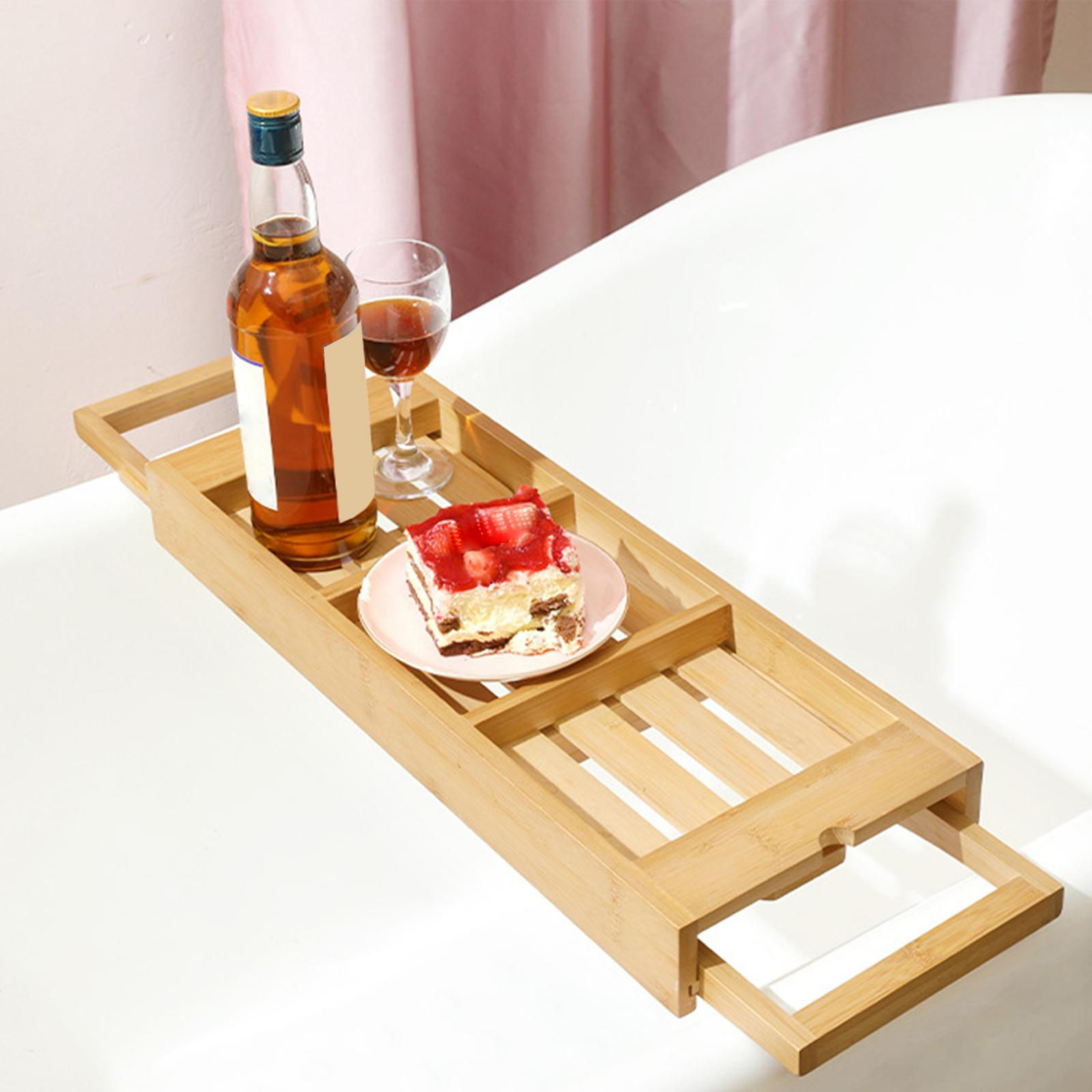 Bathtub Rack Bridge Storage Organizer soap Expandable Bath Shelf Bathtub