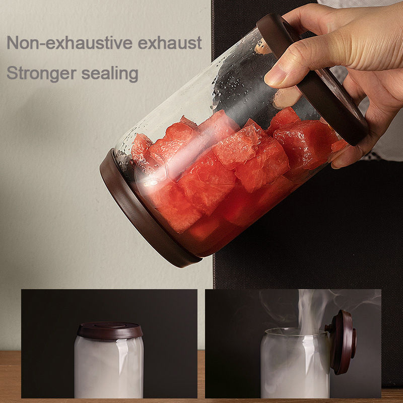 थंबनेल: Coffee Beans Vacuum Sealed Glass Food Storage Moisture-proof Air Extraction 