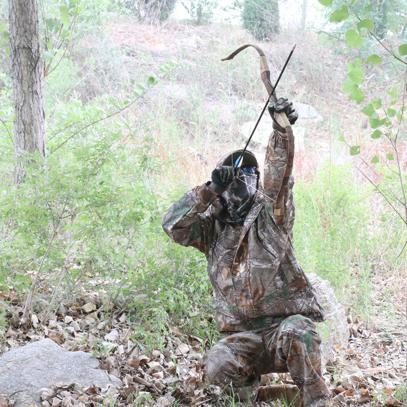 Миниатюра: Outdoor Hunting Bird Watching Waterproof Bionic Camouflage Jacket+Pants 