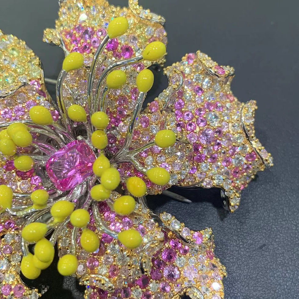 Miniatura: Stereoscopic flower brooches for luxury large 66MM corsage designer