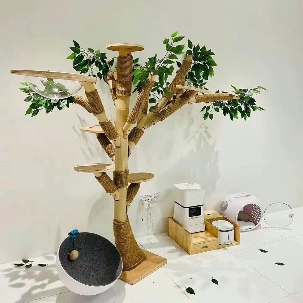 Thumbnail: Indoor Simulation Tree for Cat, Large Family Climbing Frame, Pet Training