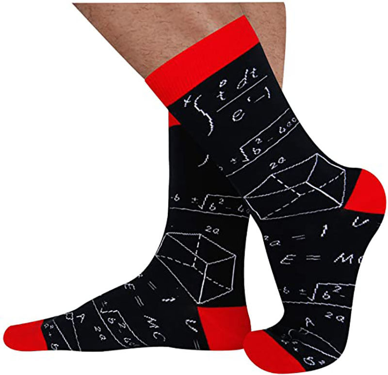 Thumbnail: Mathematical Formula Pattern Cotton Socks 