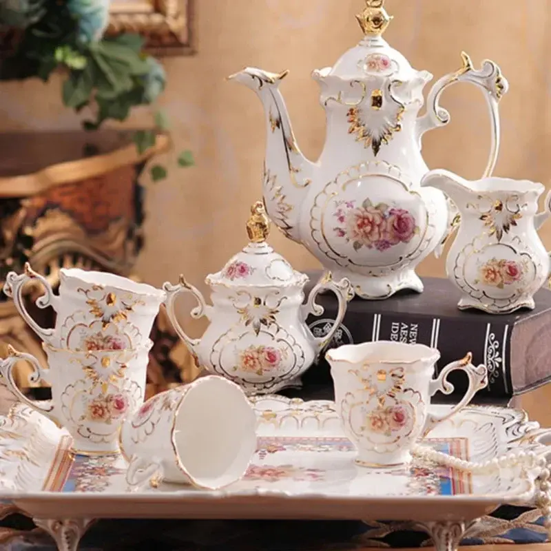Thumbnail: European Cup Tea Set Dining Strainer Service Vintage 