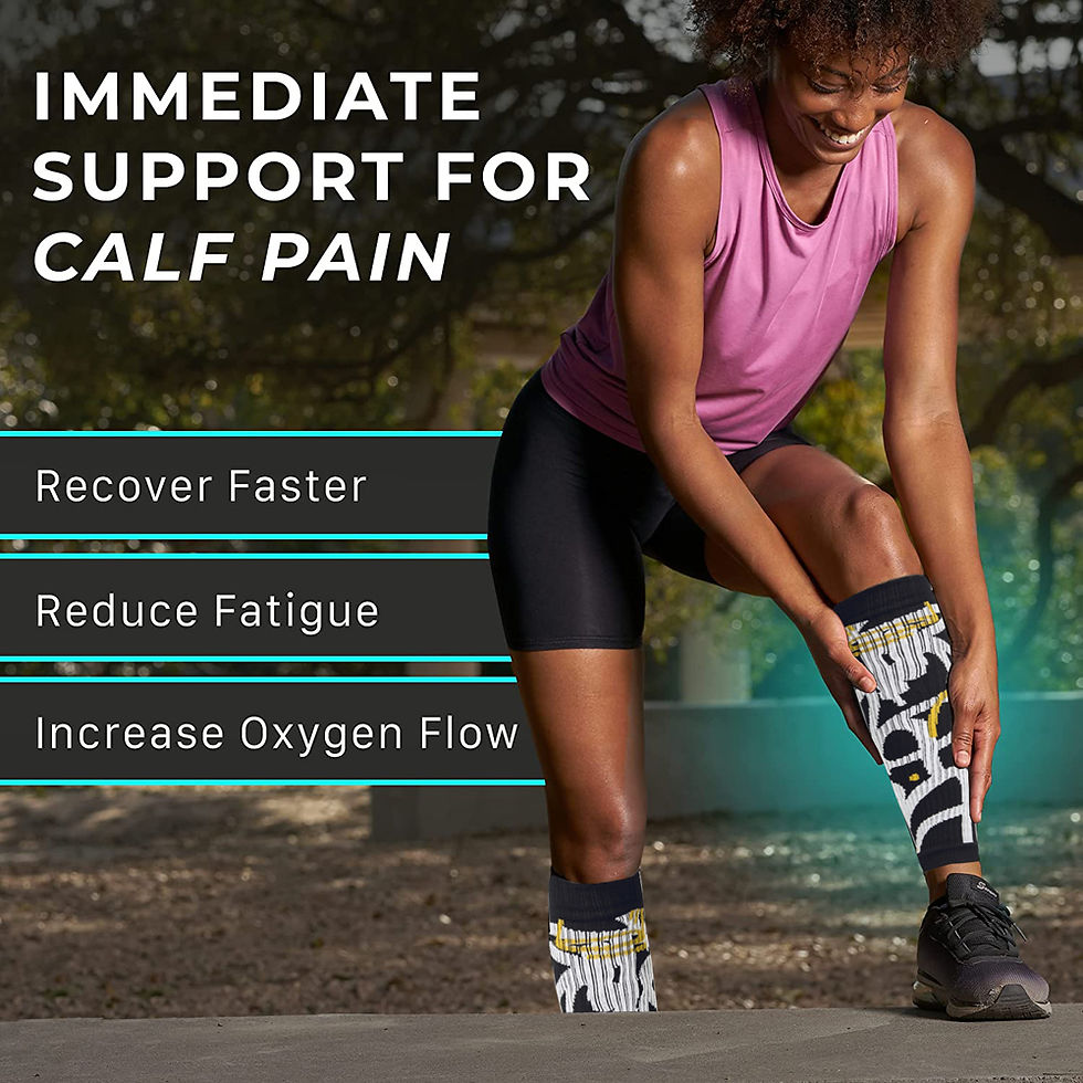 Thumbnail: Compression Sleeve, Sleeves Legs Comfortable Secure Footless Socks Fitness