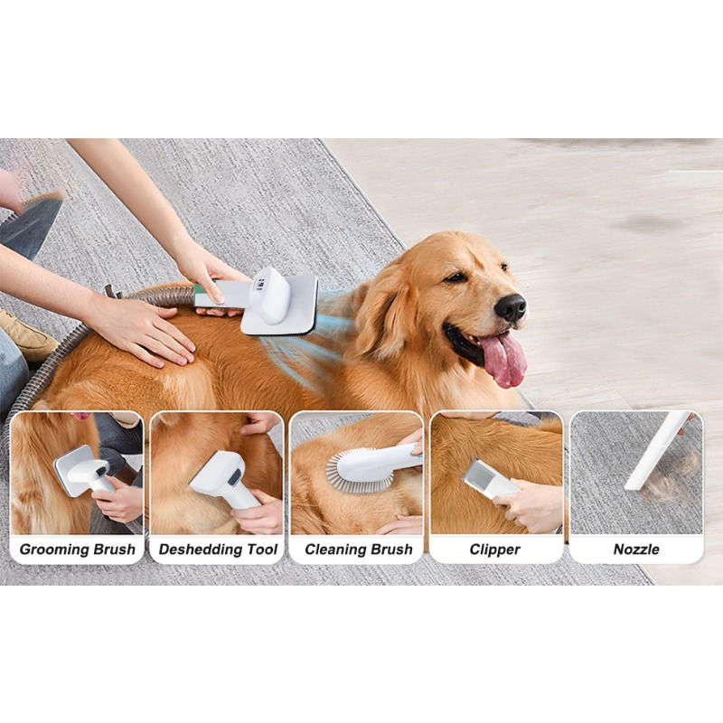 Thumbnail: Multi-functional Pet Grooming Device 7-in-1 Dog Cat Kit Cross-border Vacuum