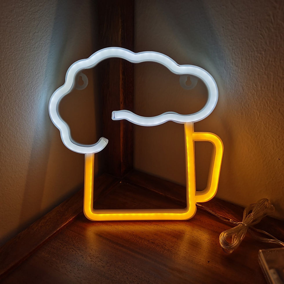 ภาพขนาดย่อ: Neon Sign Lights Party Wall Art Decor Beer Neon Lamps Wall Hanging Neon Signs