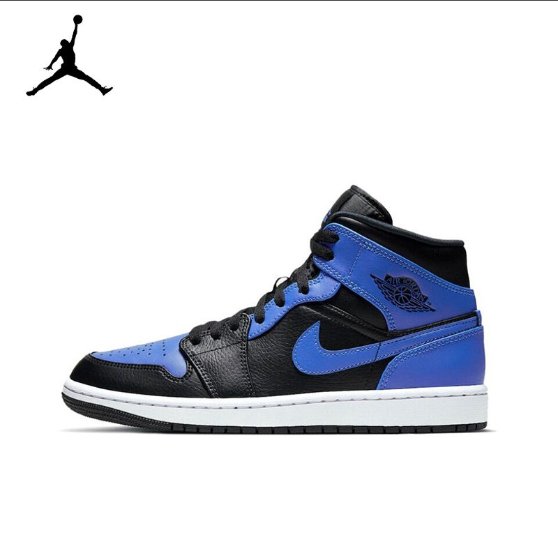 Miniatura: Original Air Jordan 1 Mid "Light Smoke Grey" "Wolf Grey"For Men's Retro Classic