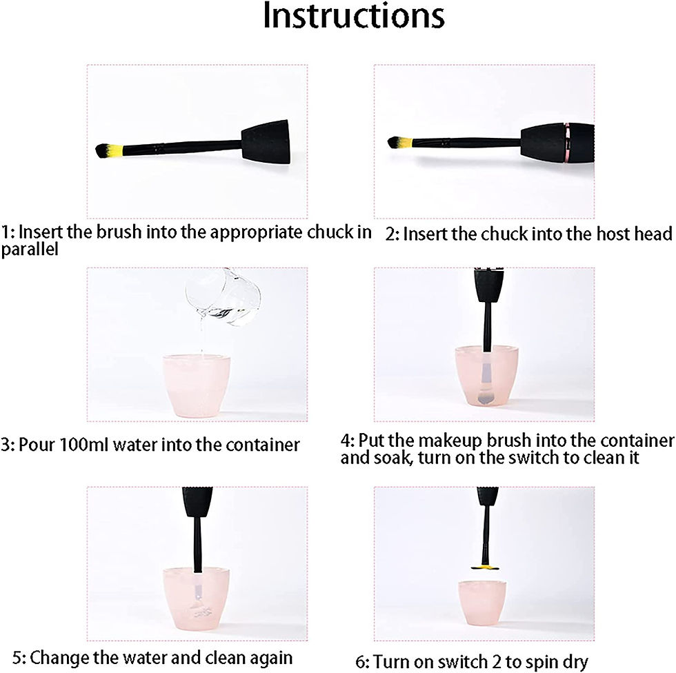 Thumbnail: Makeup Brush Cleaner and Dryer Automatic Clean Make Up Brushes Washing Machine