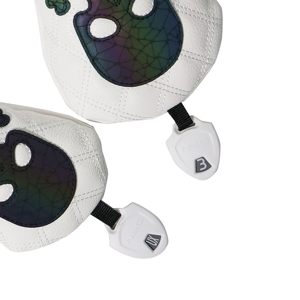 Thumbnail: Skull Gradient for Driver Fairway Hybrid Leather Golf Club Cover Headcover