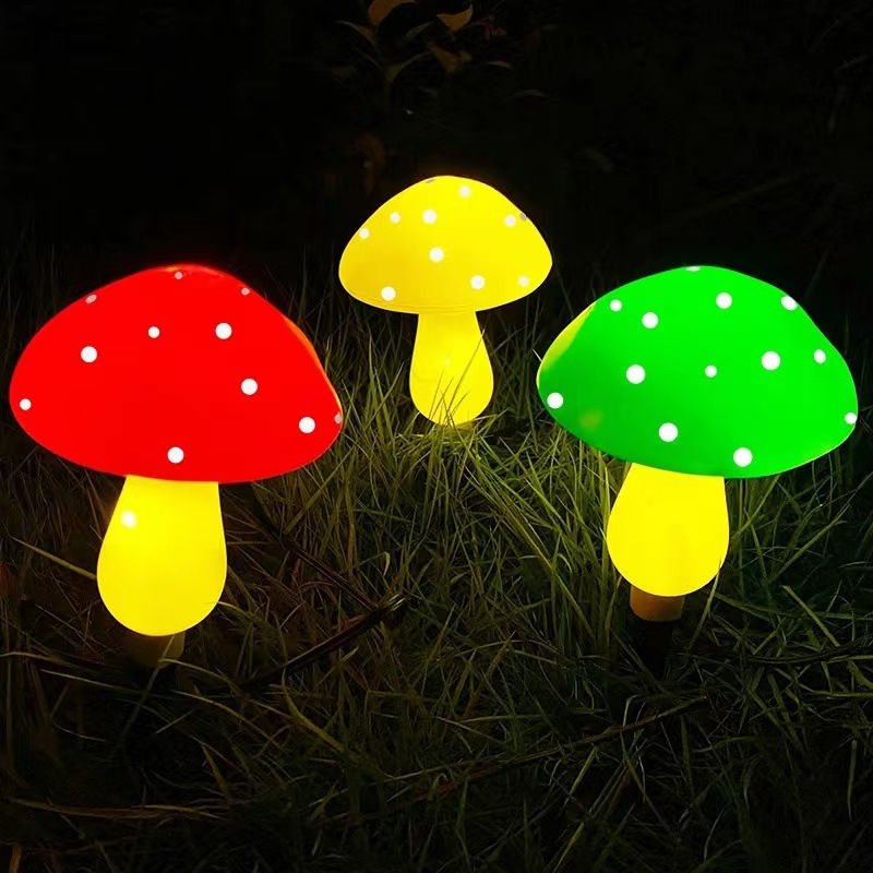 縮圖：6 heads Solar Mushroom Light Garden Outdoor Sunlight Lamps Garden Pathway