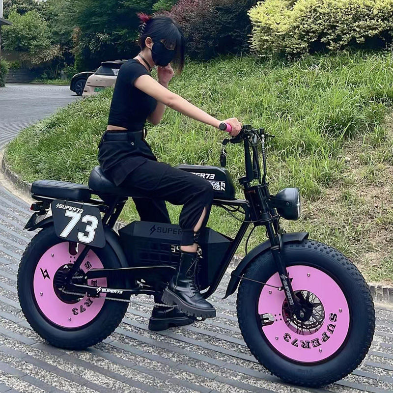 Thumbnail: Wide Tire Mountain Bike Flat for Retro ATV Quad Frenzy Electric Power Bicycle 