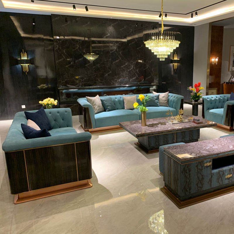 Миниатюра: Italian style light luxury high-end natural marble dining table