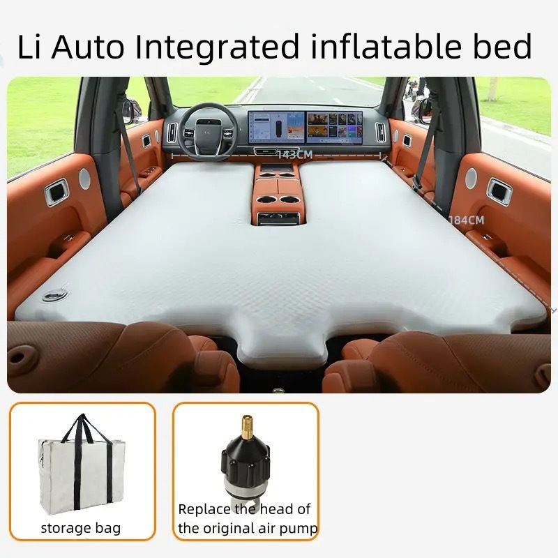 縮圖：Car Inflatable Mattress Foldable Portable External Pump Car Road Trip Camping
