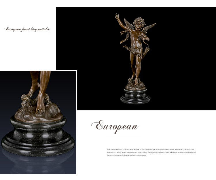ภาพขนาดย่อ: Sculpture Cupid Statue Auguste Moreau Bronze Greek Mythology Love God Eros