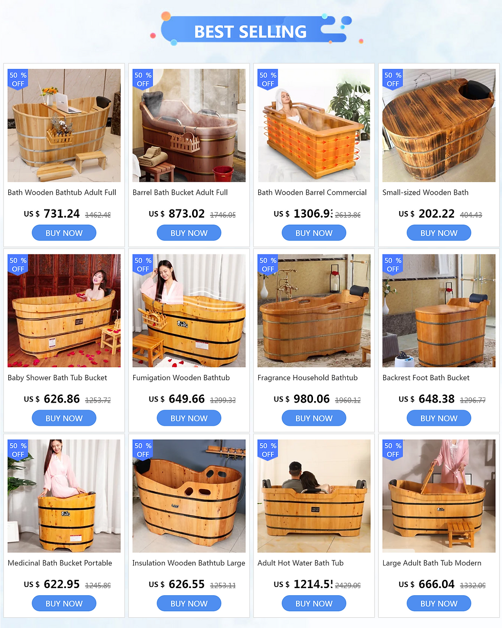 Thumbnail: Wooden Bath Barrel Oak Bath Barrel Solid Wood Custom Cubetas Bathroom Products