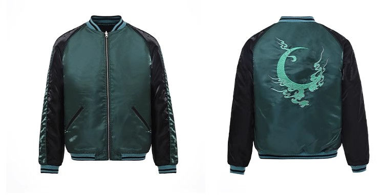 Thumbnail: Men Boys Reversible double-sided High Street Streetwear Vintage Jacket
