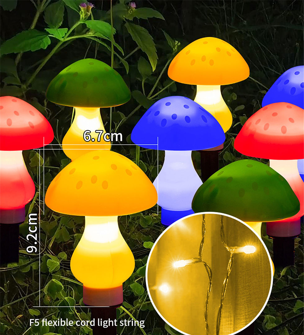 תמונה ממוזערת: Mushroom Light Garden Night Lamp Outdoor Decor Mushroom Lamp Garden